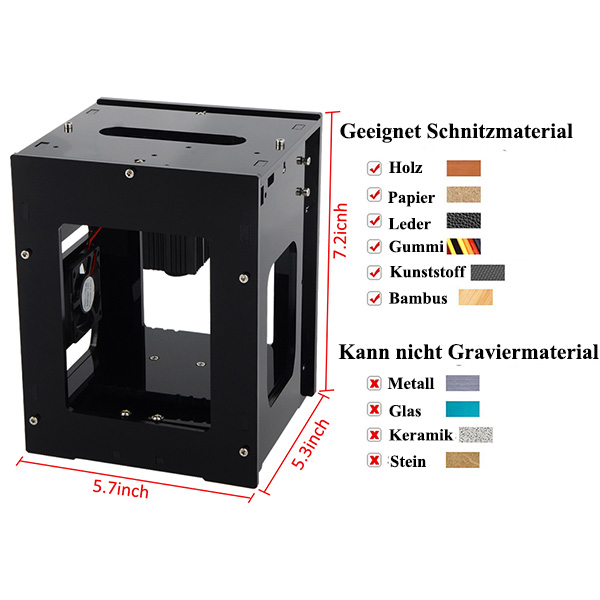 1500mw Laser Graviermaschine