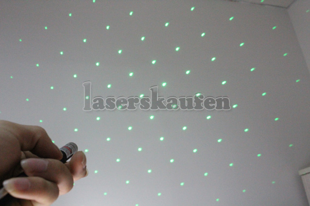 Günstige Laserpointer 100mw mit Aufsatz Sterne