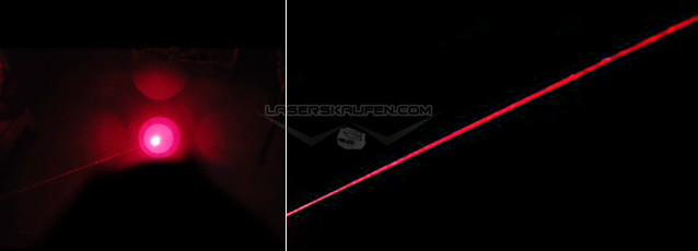Helle Laserpointer Rot