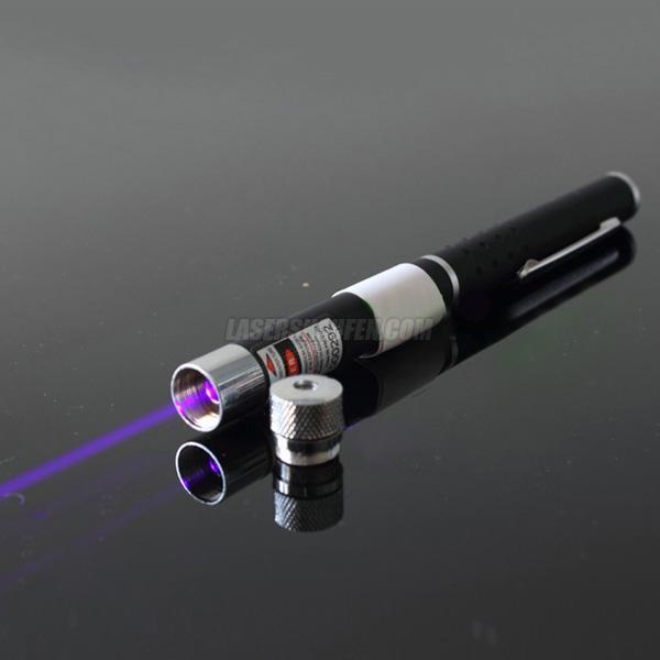 Guter Laserpointer Violett 50mW günstig mit Aufsatz