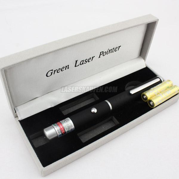 Grüner Laserpointer Stift 100mW hell mit großer Reichweite