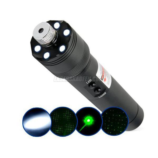 Günstige helle Laserpointer 100mW grün hohe leistung mit LED Taschenlampe