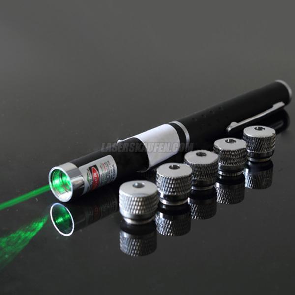 Laserpointer 100mW grün laser klasse 3 billig Sternenhimmel mit 5 Kappen