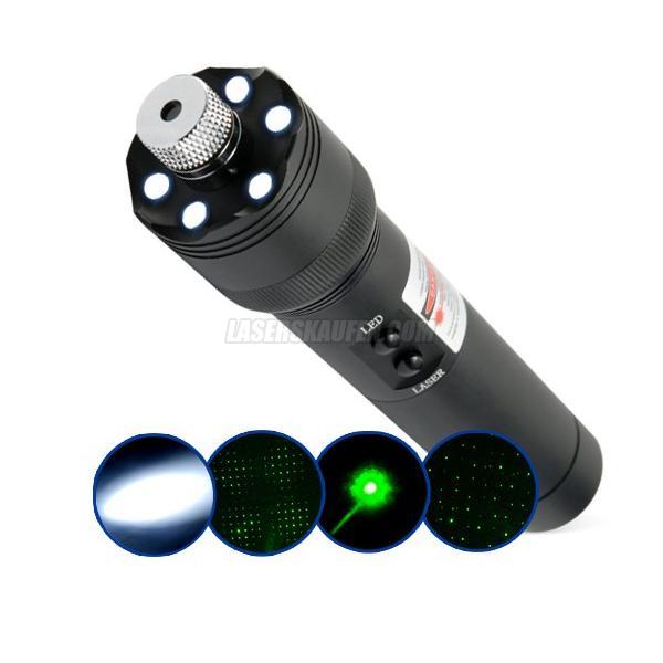 Taschenlampe HTPOW Laserpointer Grün 200mW brennen superhell mit LEDs