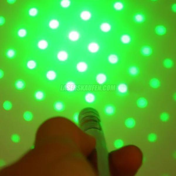 Laserpointer Stift 200mW grün mit Sterne zeigen