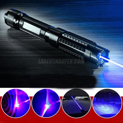 Sehr Starker 30000mw(30 watt) Laserpointer 450 nm mit Laserschwert