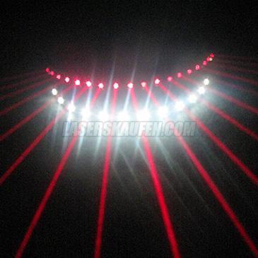 LED Lasergläser rote Laser + LED rot / grün / blau / weiß / gelb