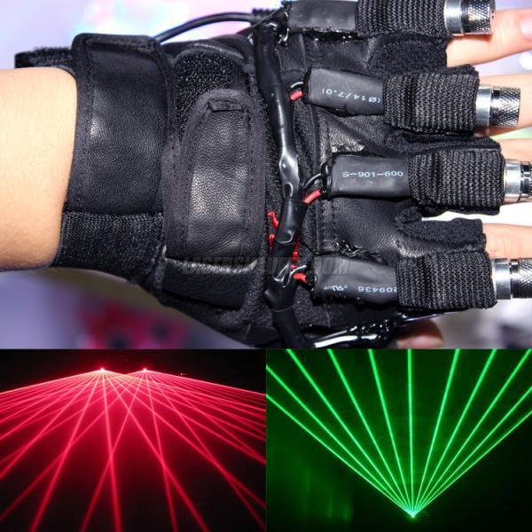 Billig Laserhandschuhe 40 Licht rote/blaue /grüne Laser HTPOW