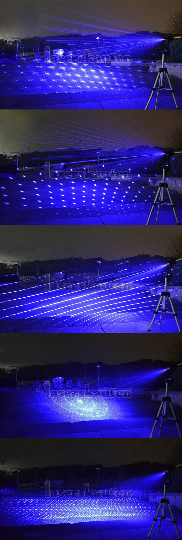 Blauer Laserpointer mit Aufsatz