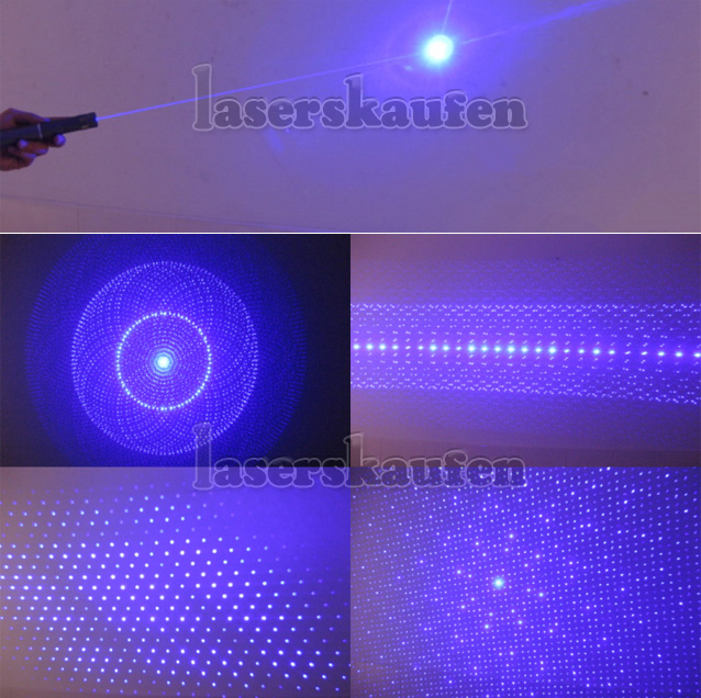 Laserpointer 1000mW mit Aufsatz sterne